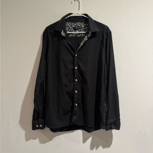 Stone Rose Men’s Black Button Down Shirt | Size L | Like New
